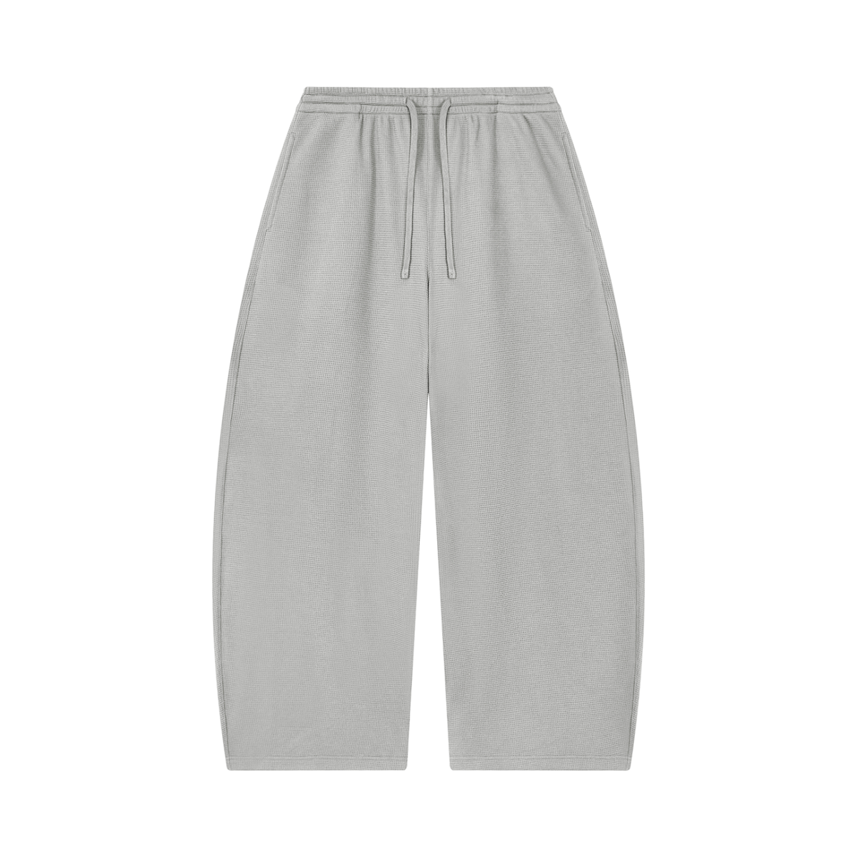 Unisex Waffle Barrel Leg Pants