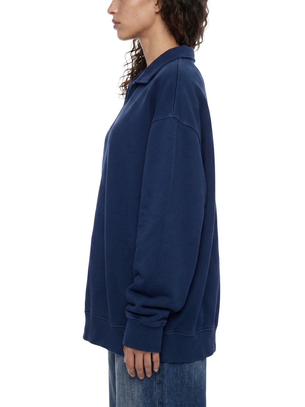 Unisex Vintage Wash Collared Sweatshirt