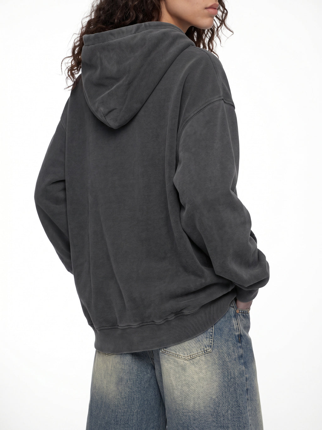 Snow Wash Fleece Oversize Hoodie – product view 19