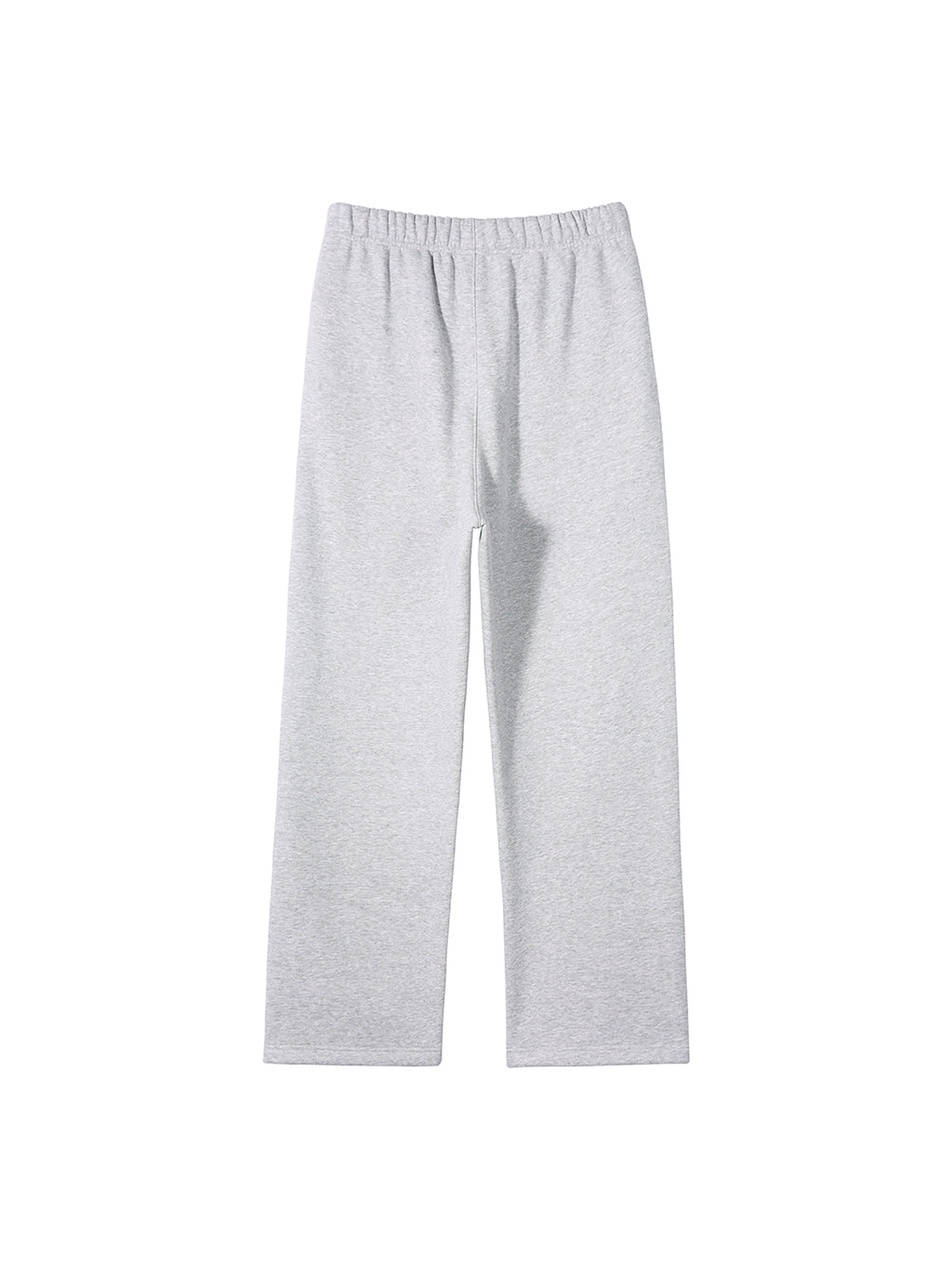 Unisex Solid Colour Fleece Straight-Leg Pants