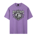 Off Script Gothic Skull Vintage Washed Oversized Cotton T-Shirt V3