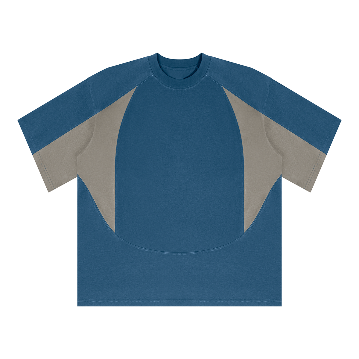 Unisex Color Block Paneling T-Shirt