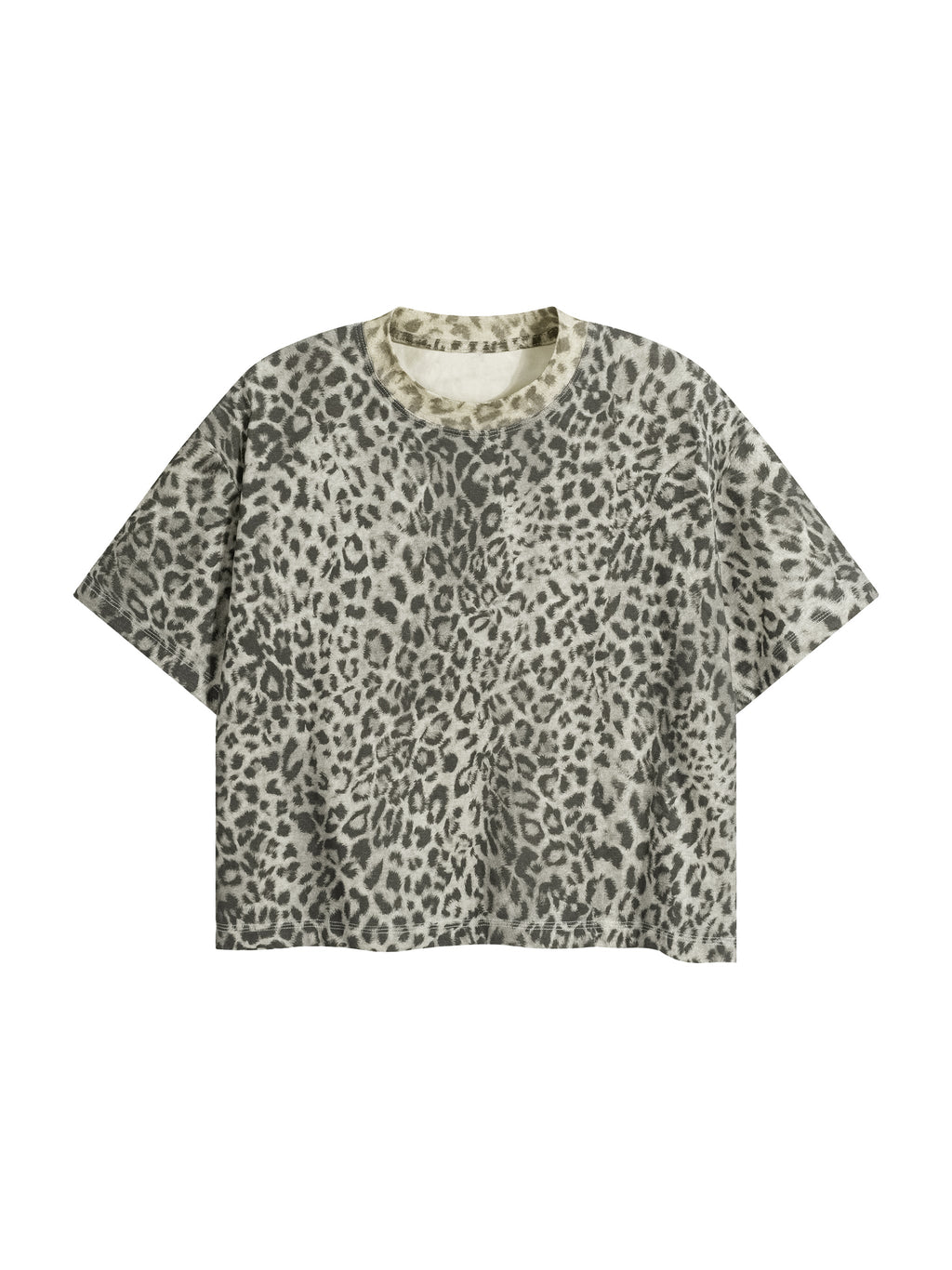 Unisex Leopard Print Boxy T-Shirt