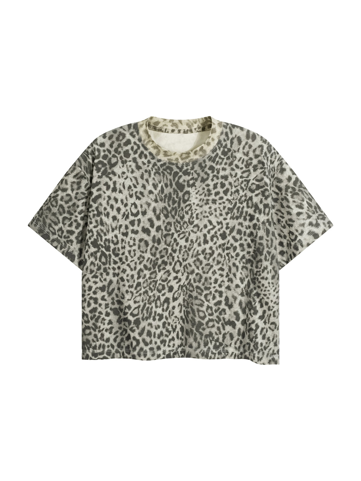 Unisex Leopard Print Boxy T-Shirt