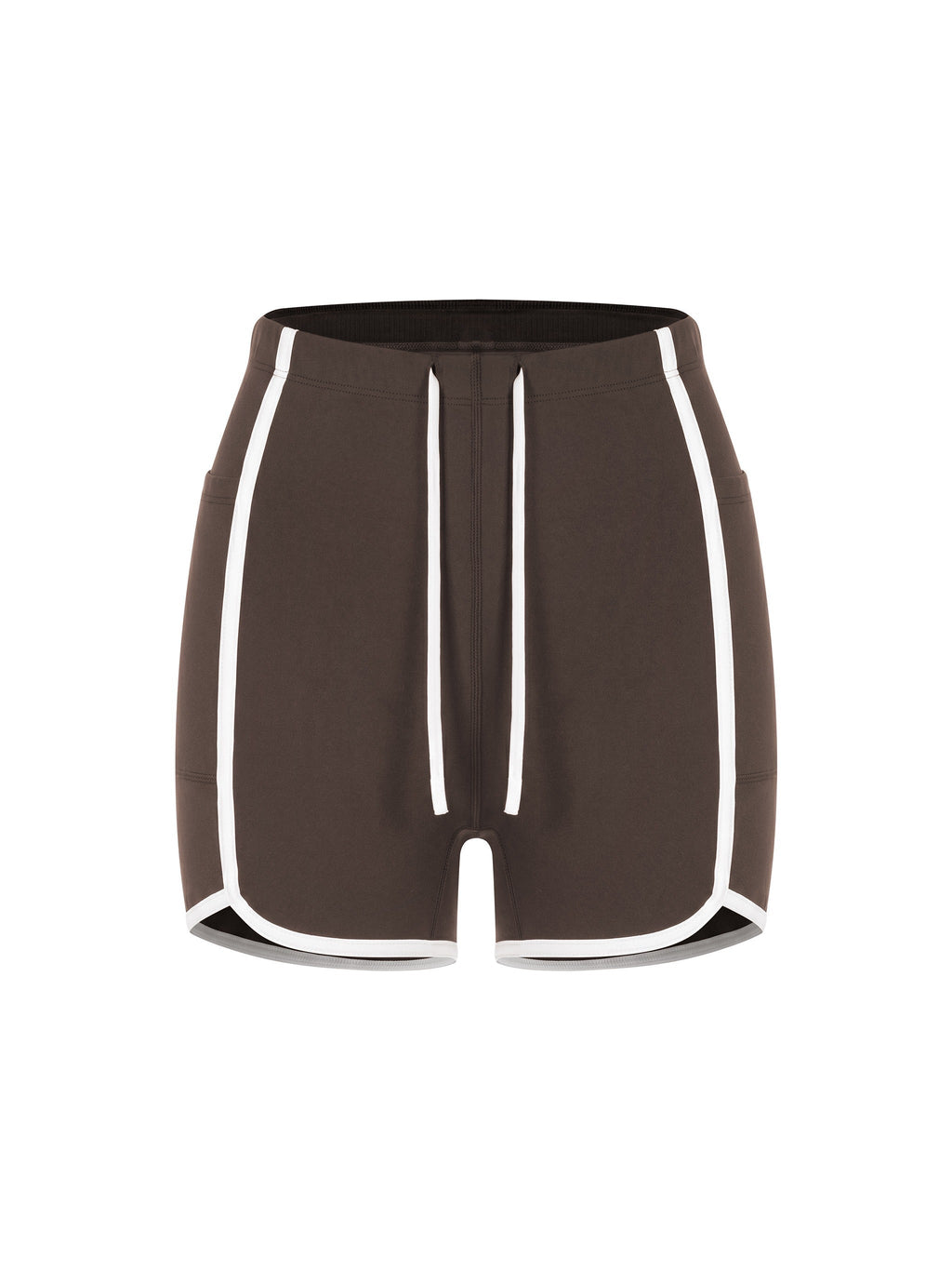 Women's High Rise Color Block Yoga Shorts