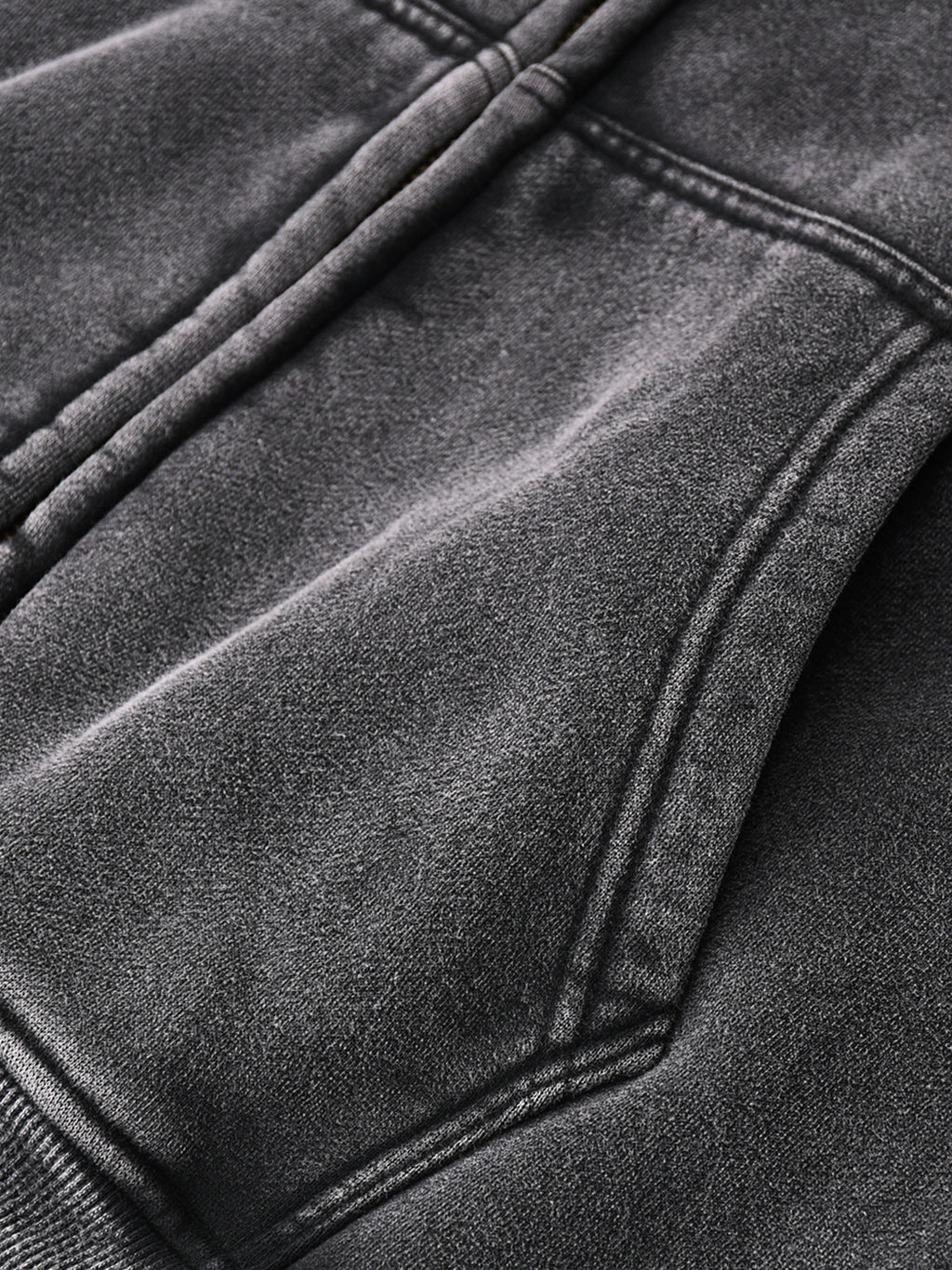 Zip-Through Boxy Fleece Hoodie