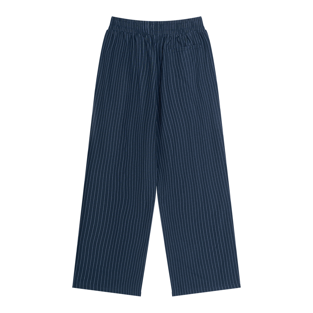 Unisex Striped Pleated Pants