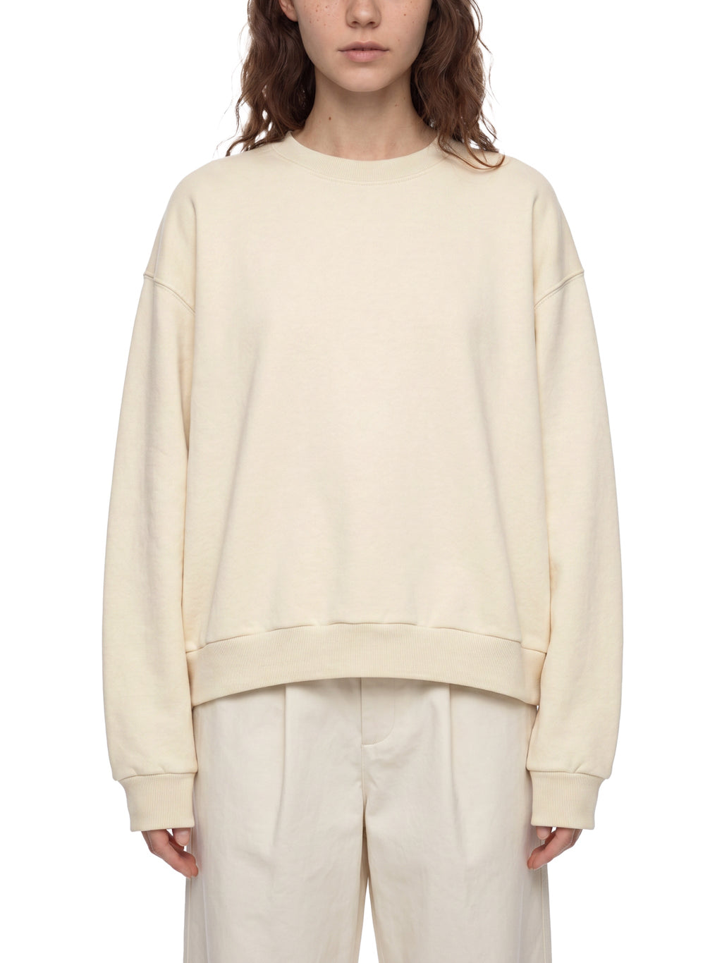 Boxy Fleece Crewneck Sweatshirt