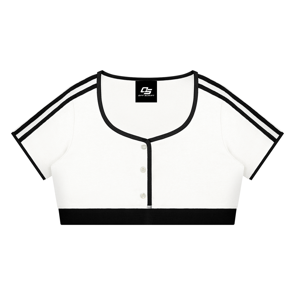 Women’s Color Block Crop T-Shirt