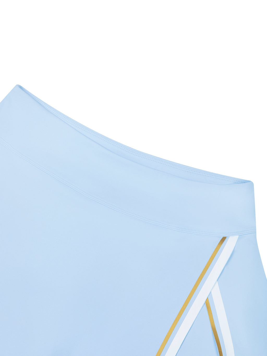 Women's A-Line Contrast Panel Slit Skirt