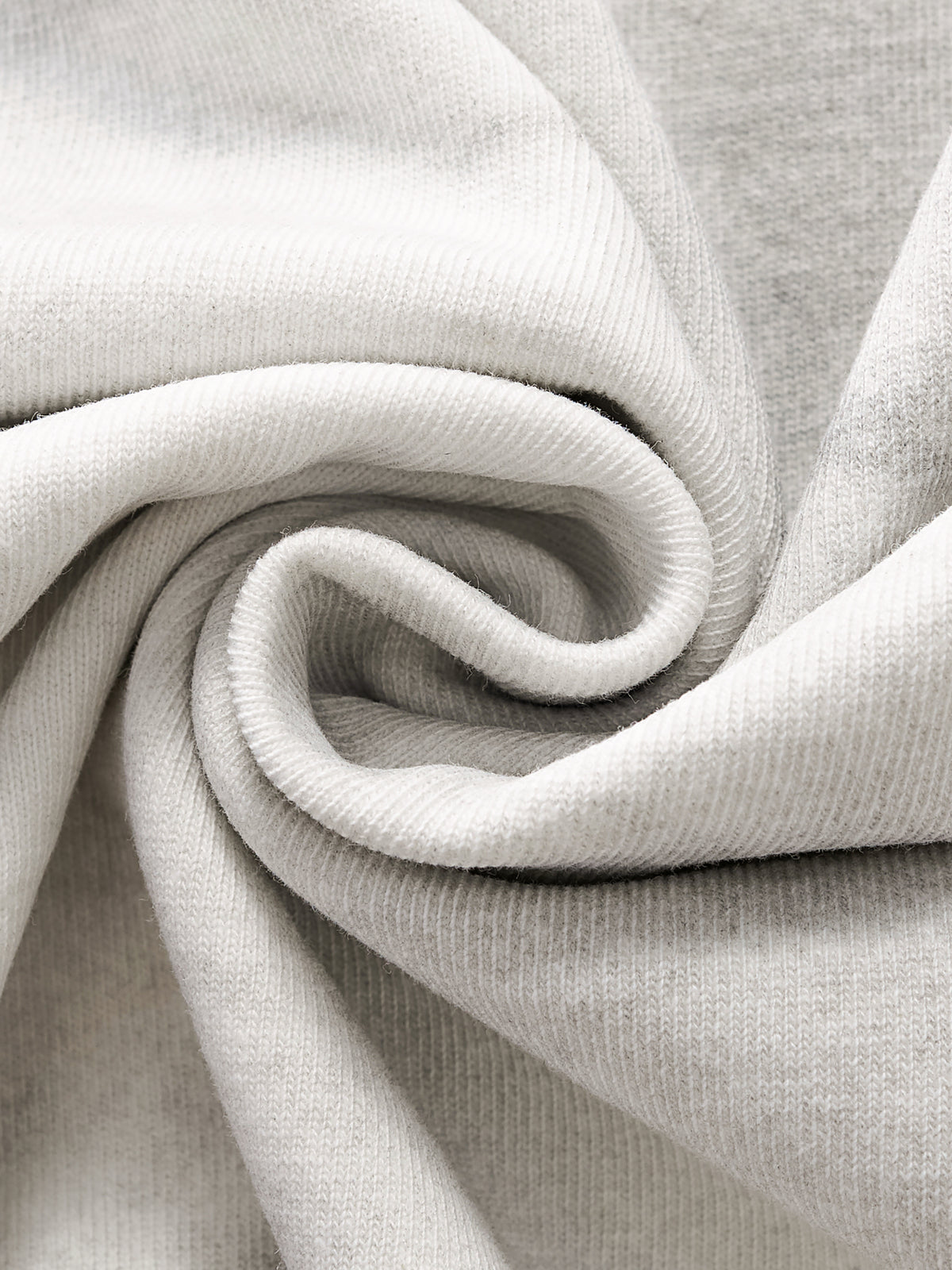 Off Script Dirty Washed Loose T-Shirt - White Gray fabric drape detail