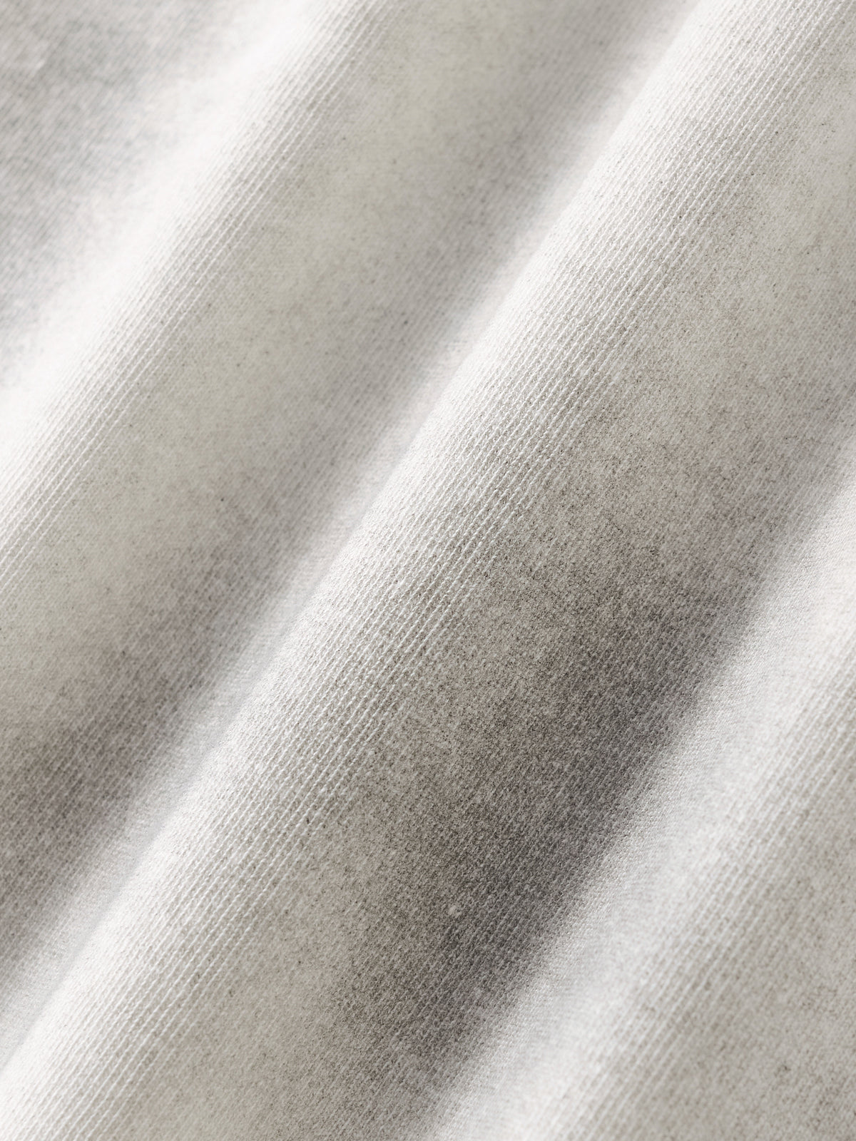 Off Script Dirty Washed Loose T-Shirt - White Gray wash gradient detail