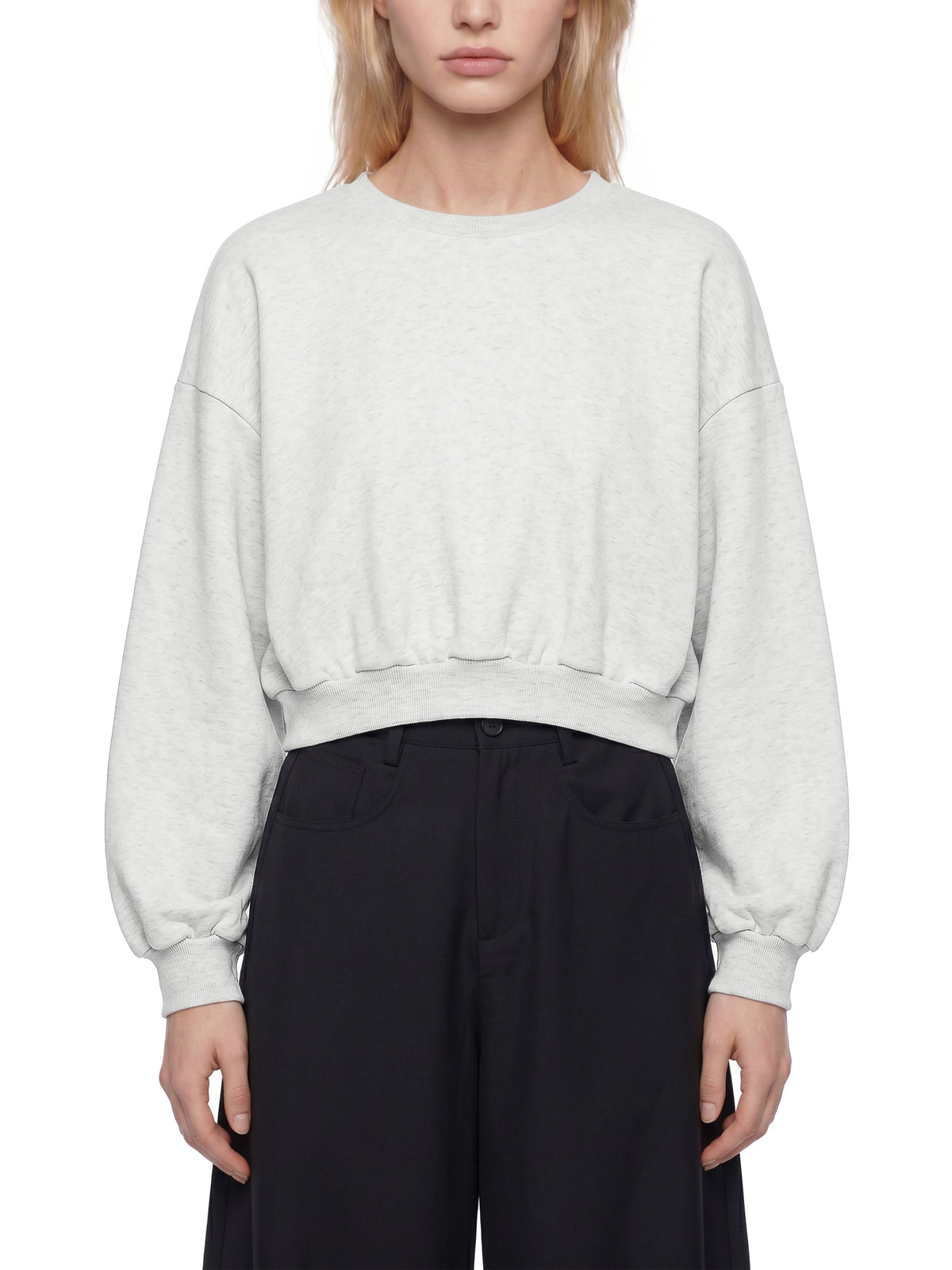 Women's Boxy Cropped Crewneck Sweatshirt