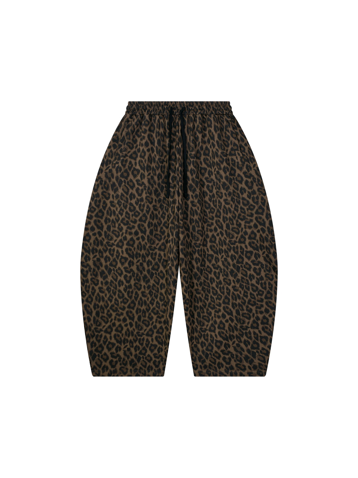 Unisex Leopard Barrel Leg Sweatpants