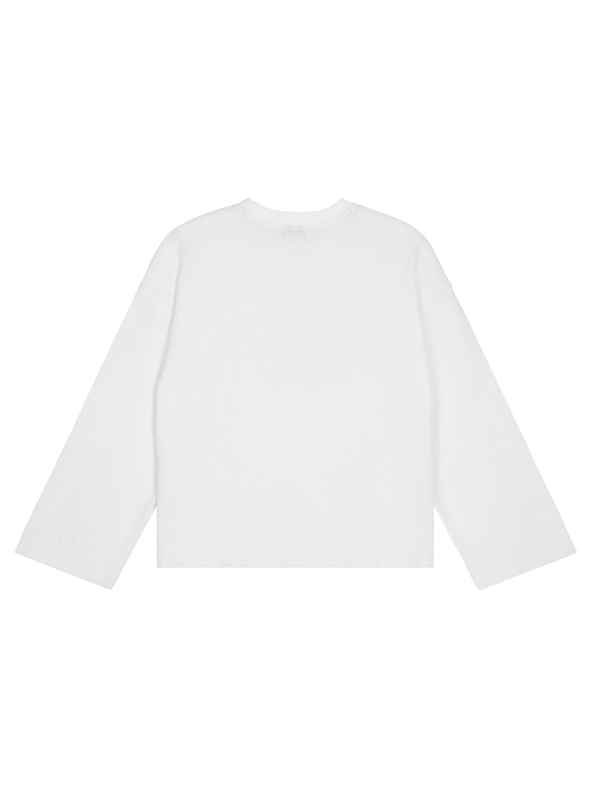 Unisex Waffle Raw Edge T-Shirt