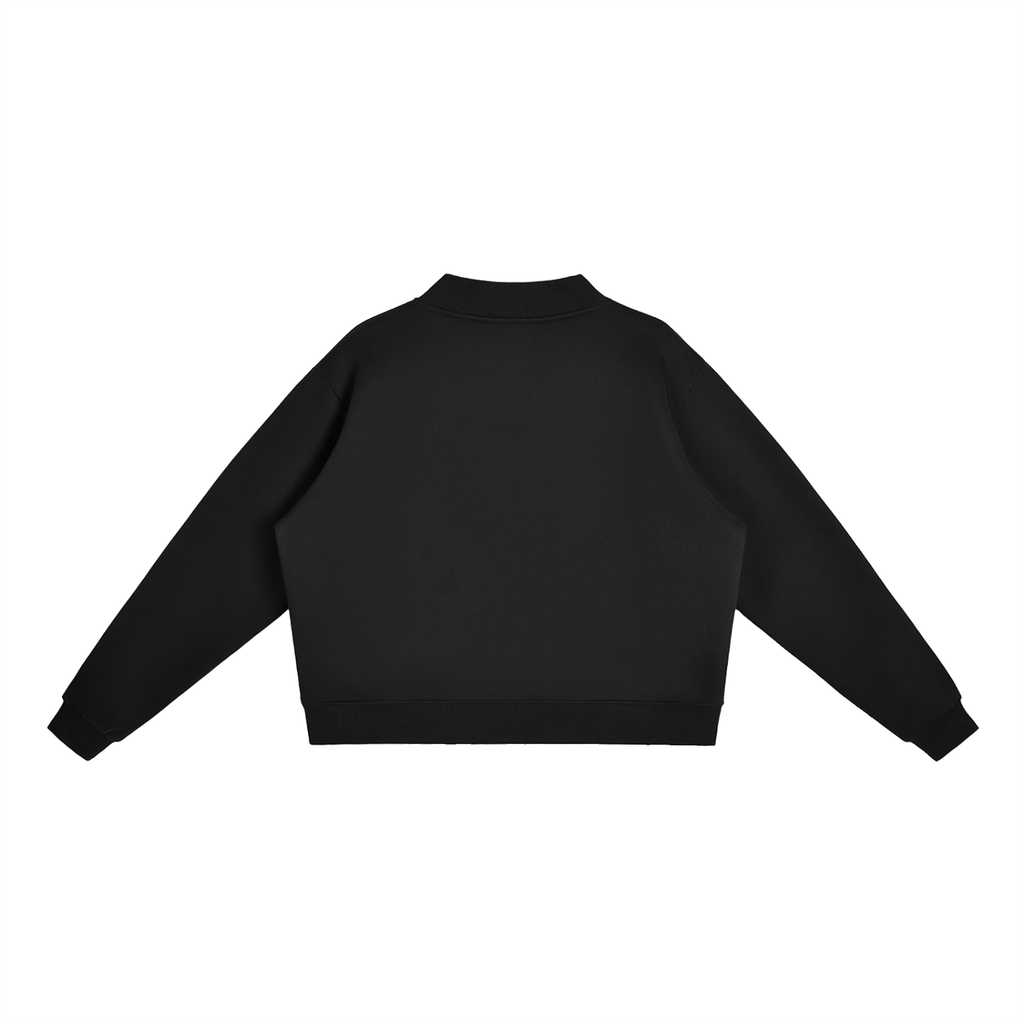 ADHD Macarena Women's Essential Fleece Mock-Neck Graphic Sweatshirt - Black back