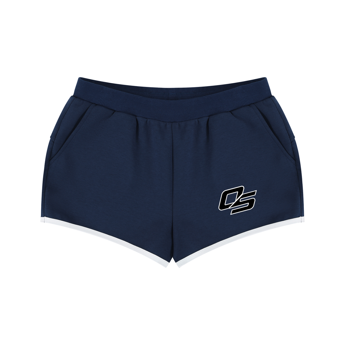 Off Script Women’s Retro Contrast-Binding Shorts