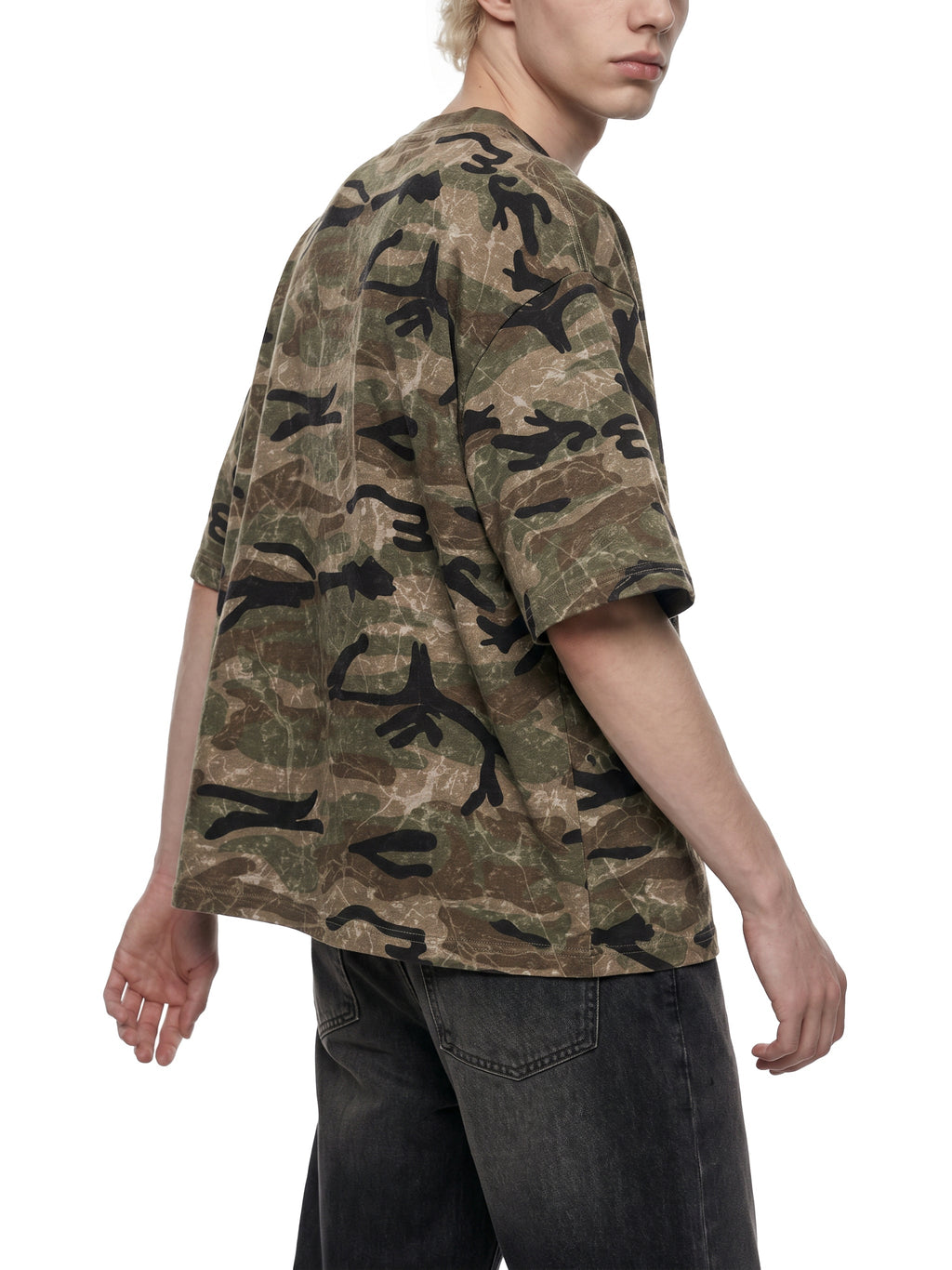 Unisex Boxy Camo Print T-Shirt