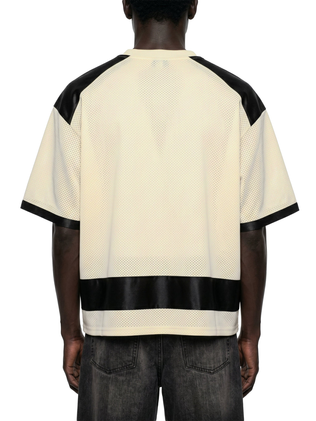 Unisex Raglan Sleeve Mesh Boxy T-Shirt