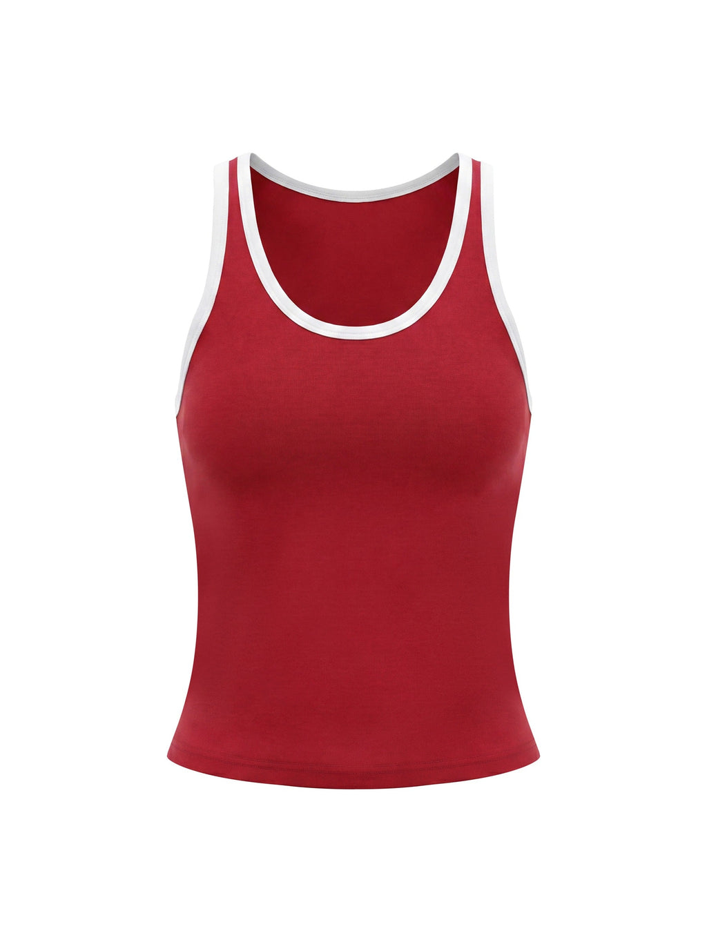 Women's Color Block Cropped Tank Top