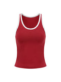 Women's Color Block Cropped Tank Top