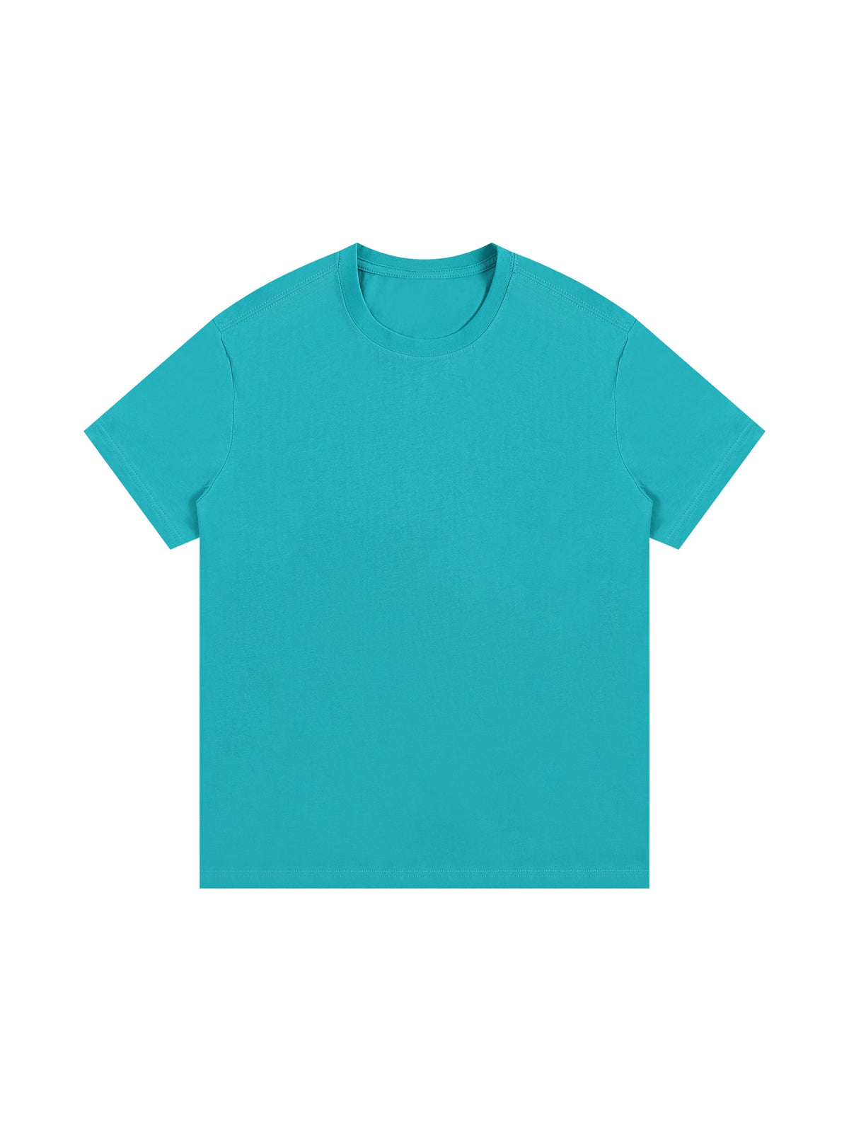 Colourful Blue Unisex Essential Cotton T-Shirt front view