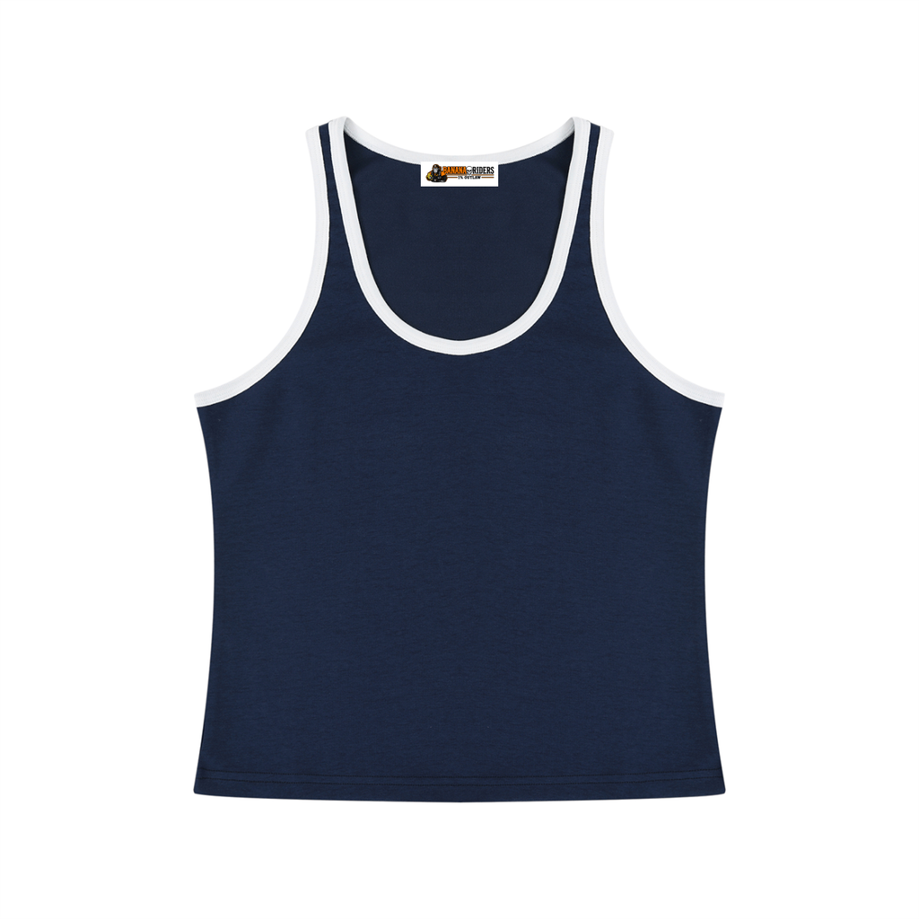 Women's Color Block Cropped Tank Top