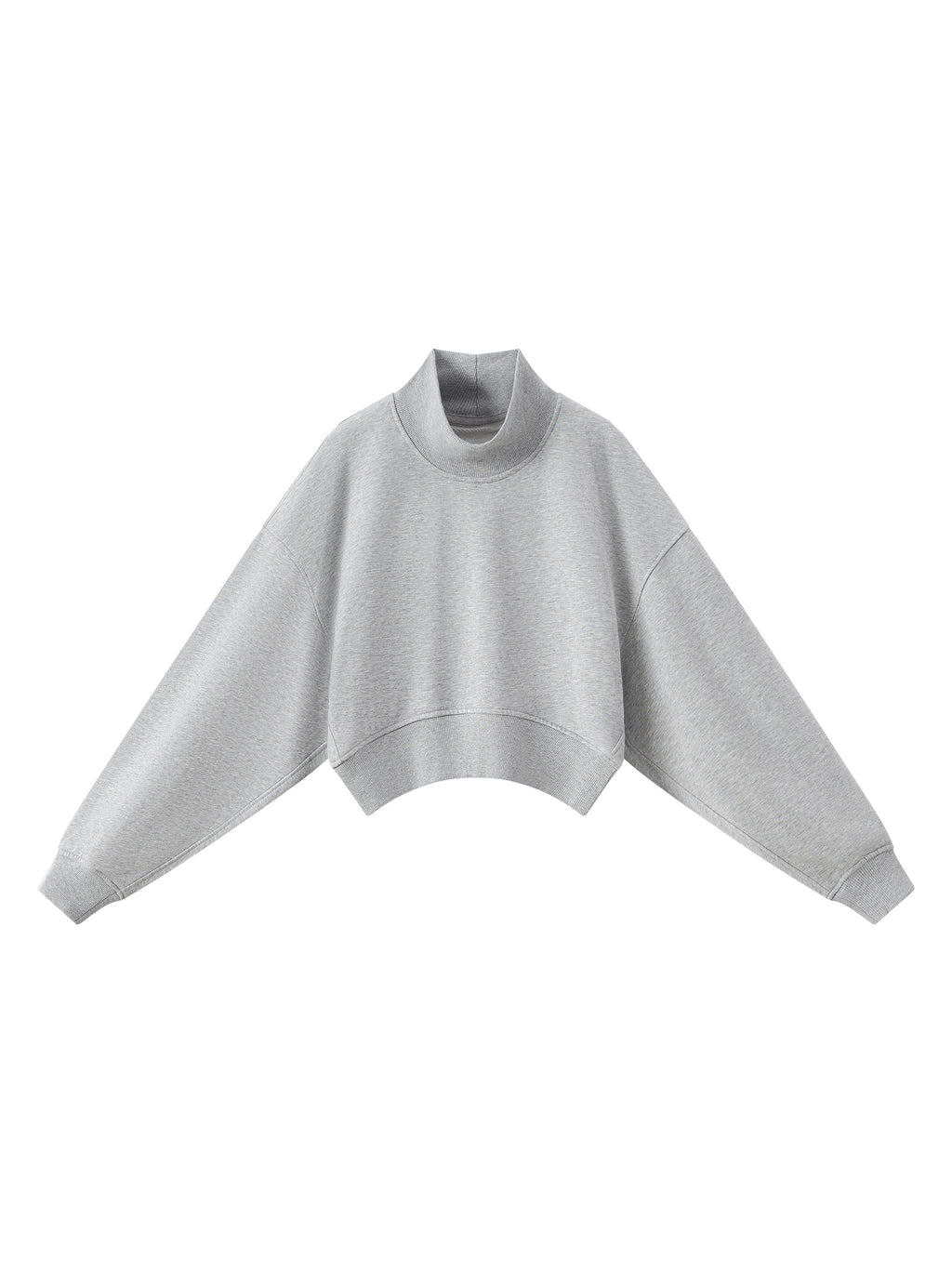 Women's Crop Mock Neck Sweatshirt