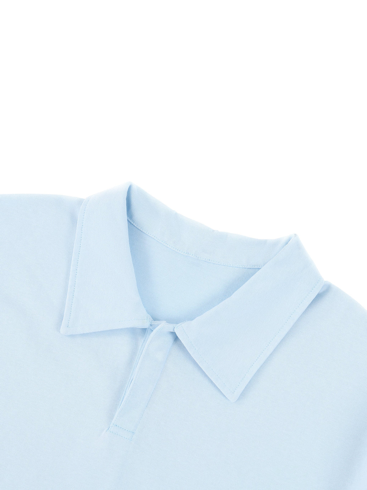 Unisex Loose Long Sleeve Polo Shirt