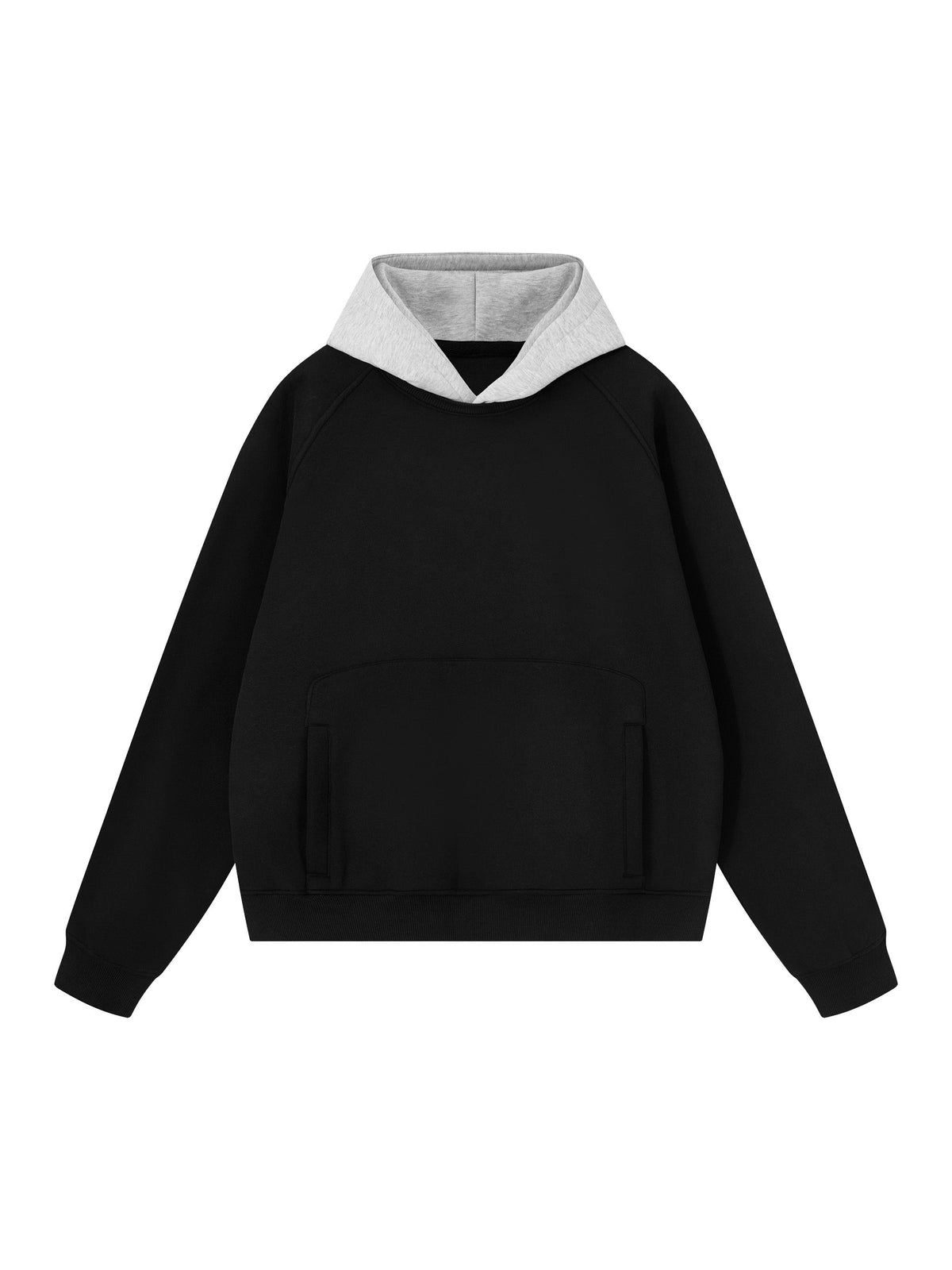 Unisex Fleece Raglan Color Block Hoodie