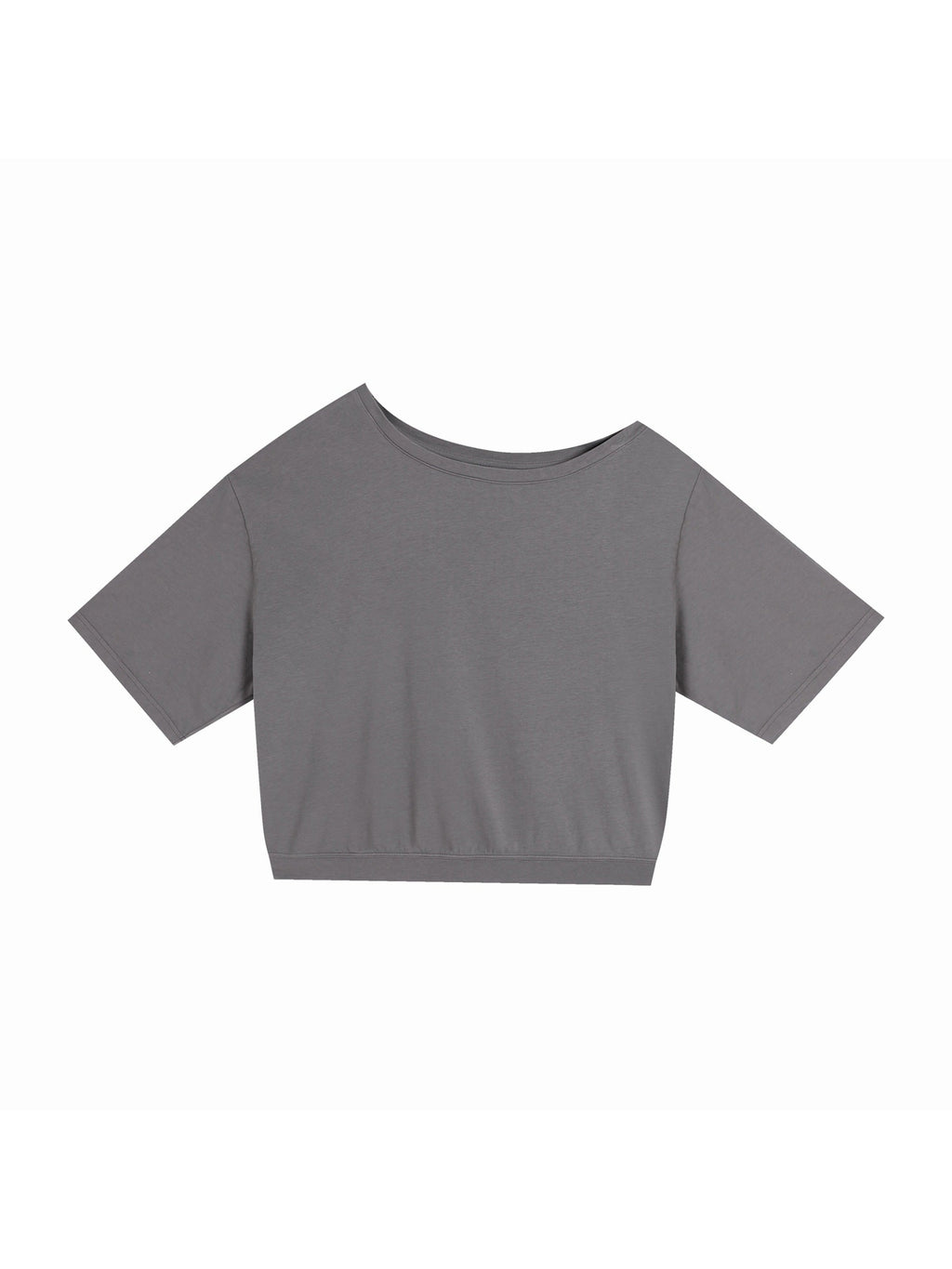 Asymmetric Shoulder Oversized Cotton T-Shirt