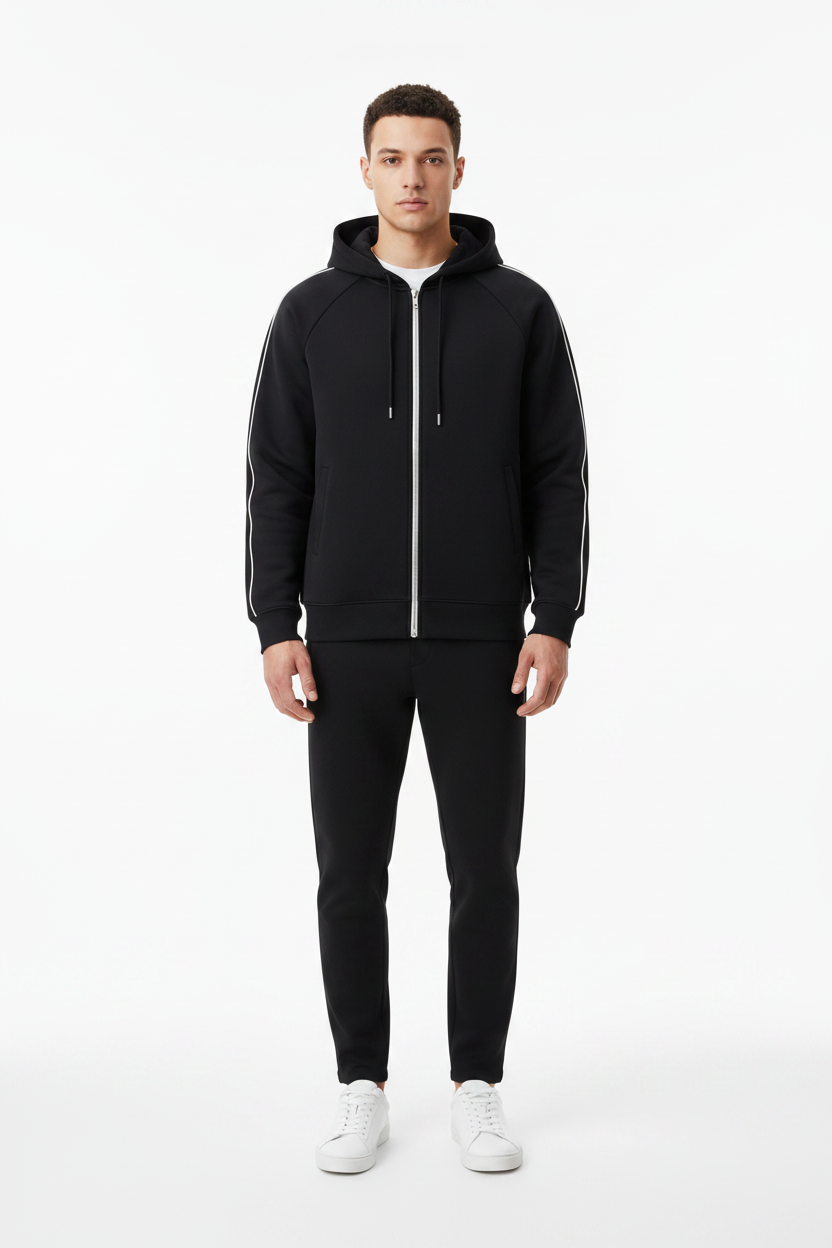 Heavyweight Raglan Sleeve Zip Hoodie