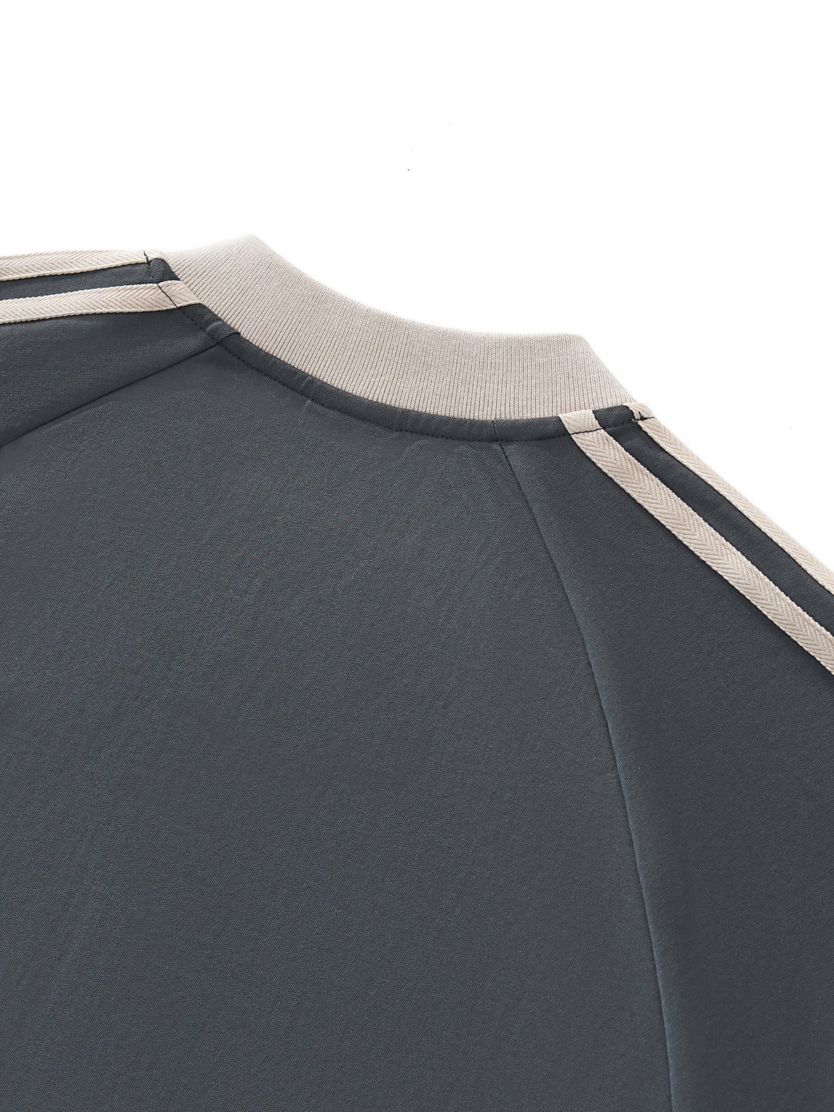 Color-Block V-Neck Long-Sleeve T-Shirt
