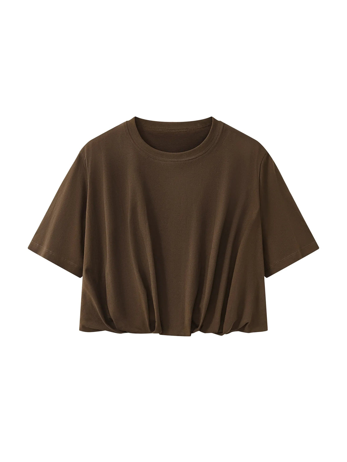 Women’s Crop Bubble Hem T-Shirt