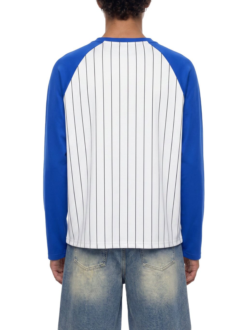Unisex Striped Raglan Long Sleeve T-Shirt