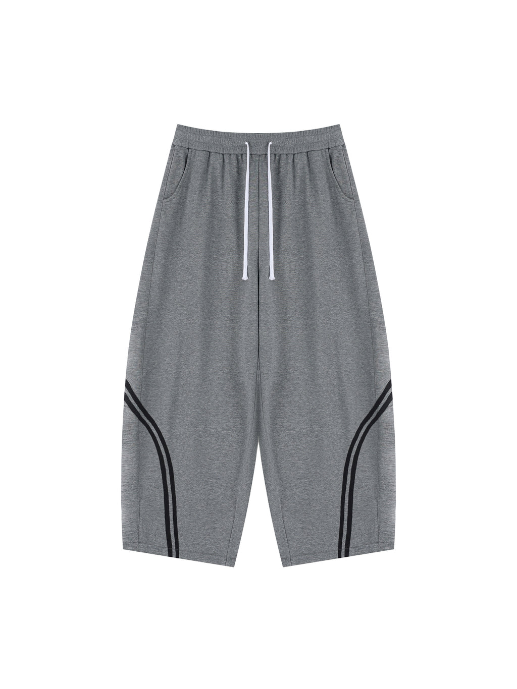Unisex Wide Leg Piping Sweatpants