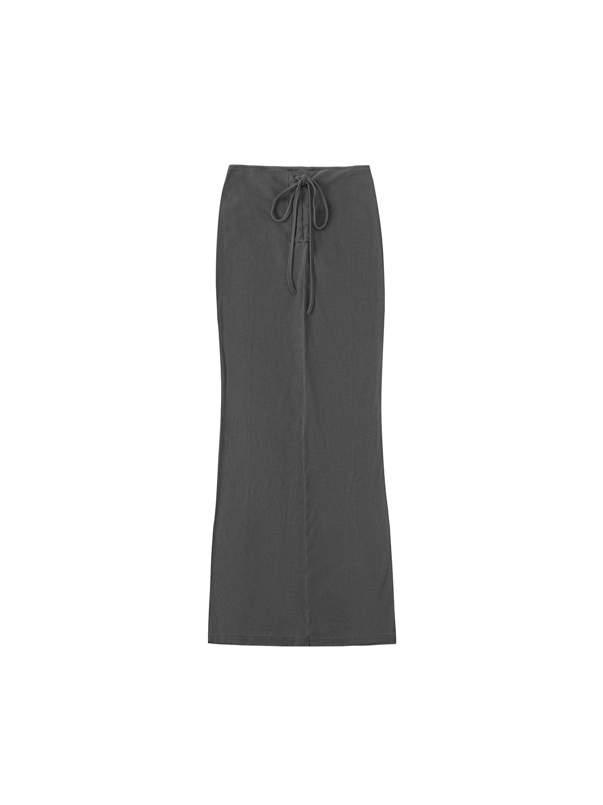 Women’s Dyed Washed Drawstring Maxi Skirt