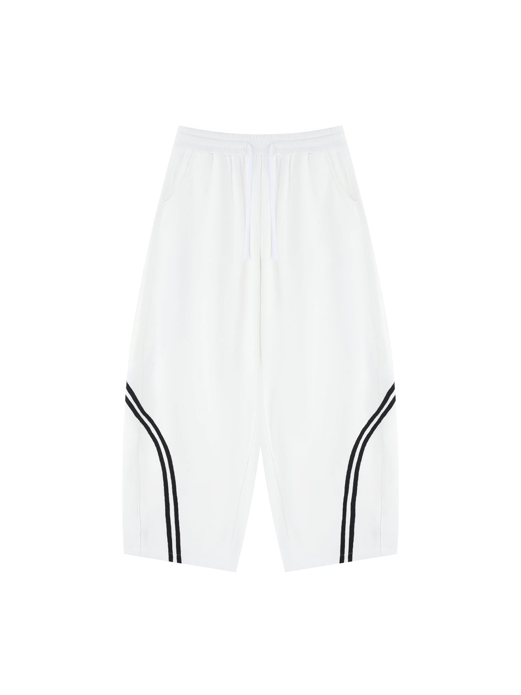 Unisex Wide Leg Piping Sweatpants