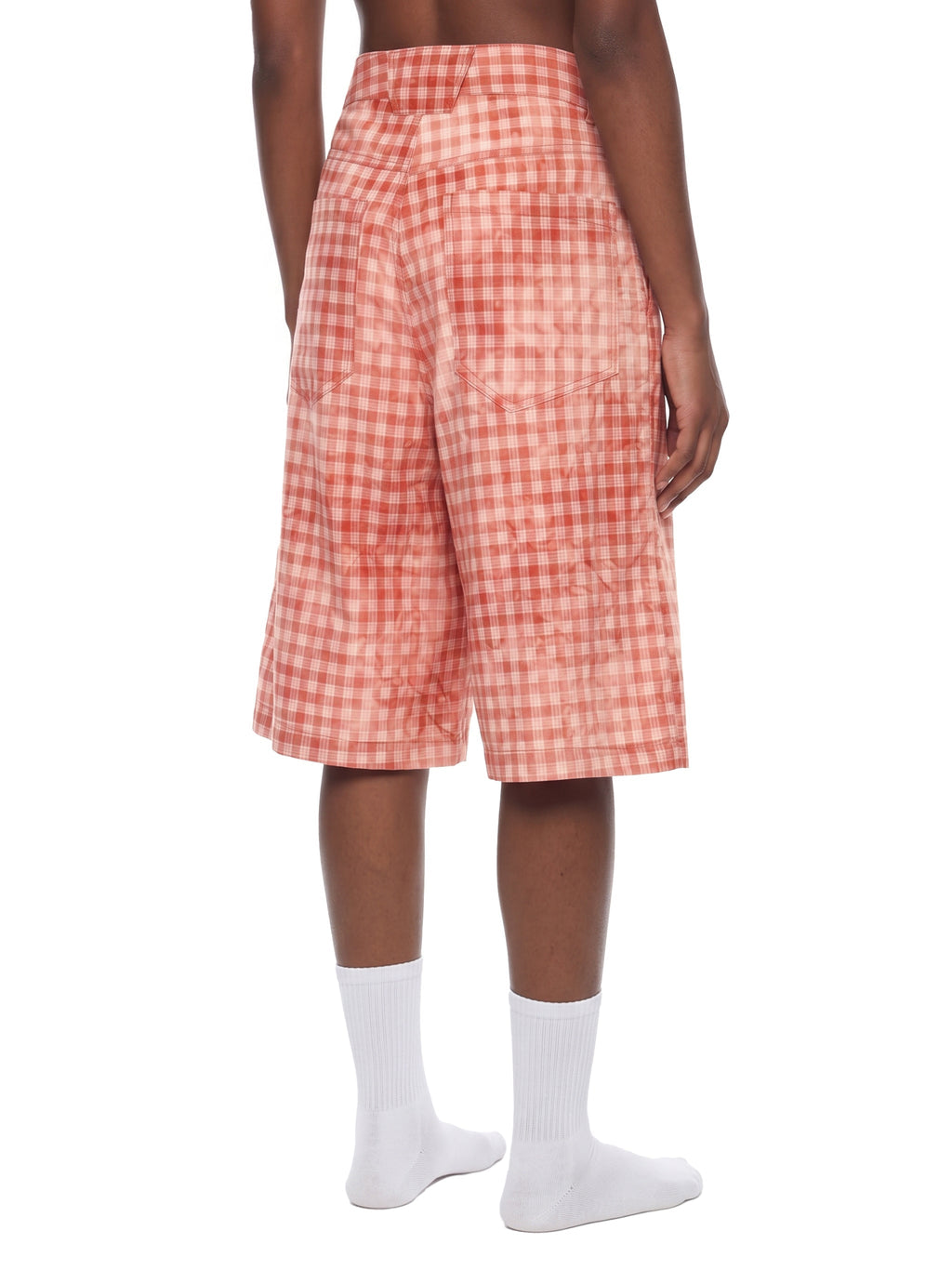 Unisex Vintage Wash Plaid Shorts