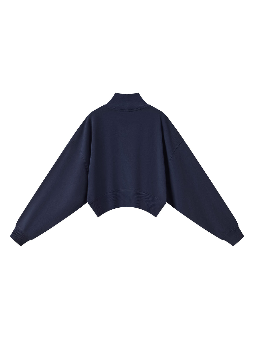 Women's Crop Mock Neck Sweatshirt