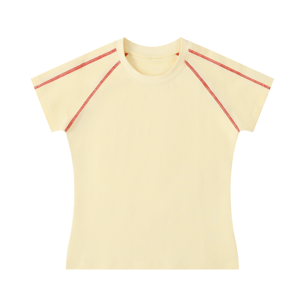 Women's Contrast Stitch Raglan T-Shirt
