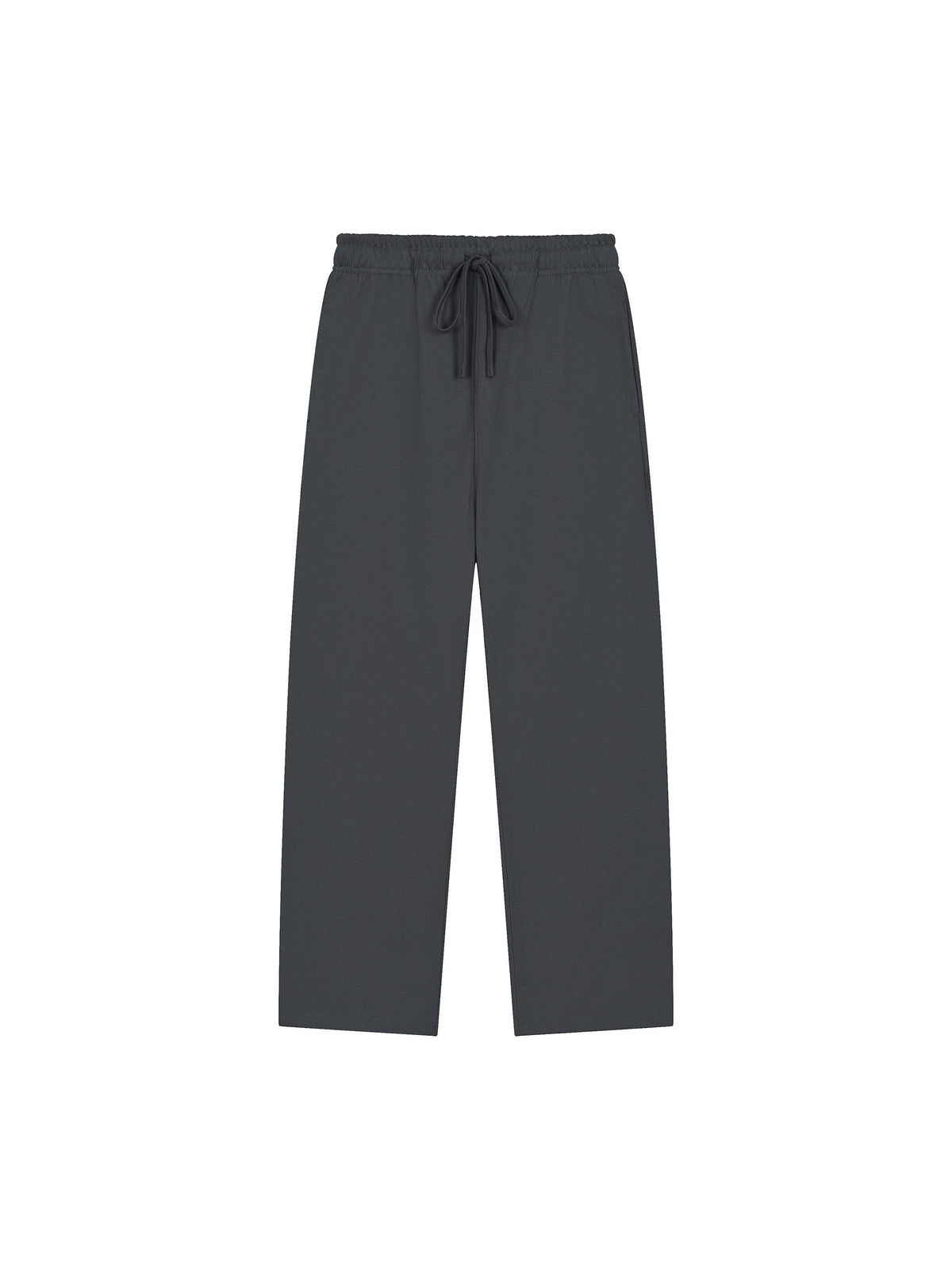 Solid Colour Straight-Leg Sweatpants