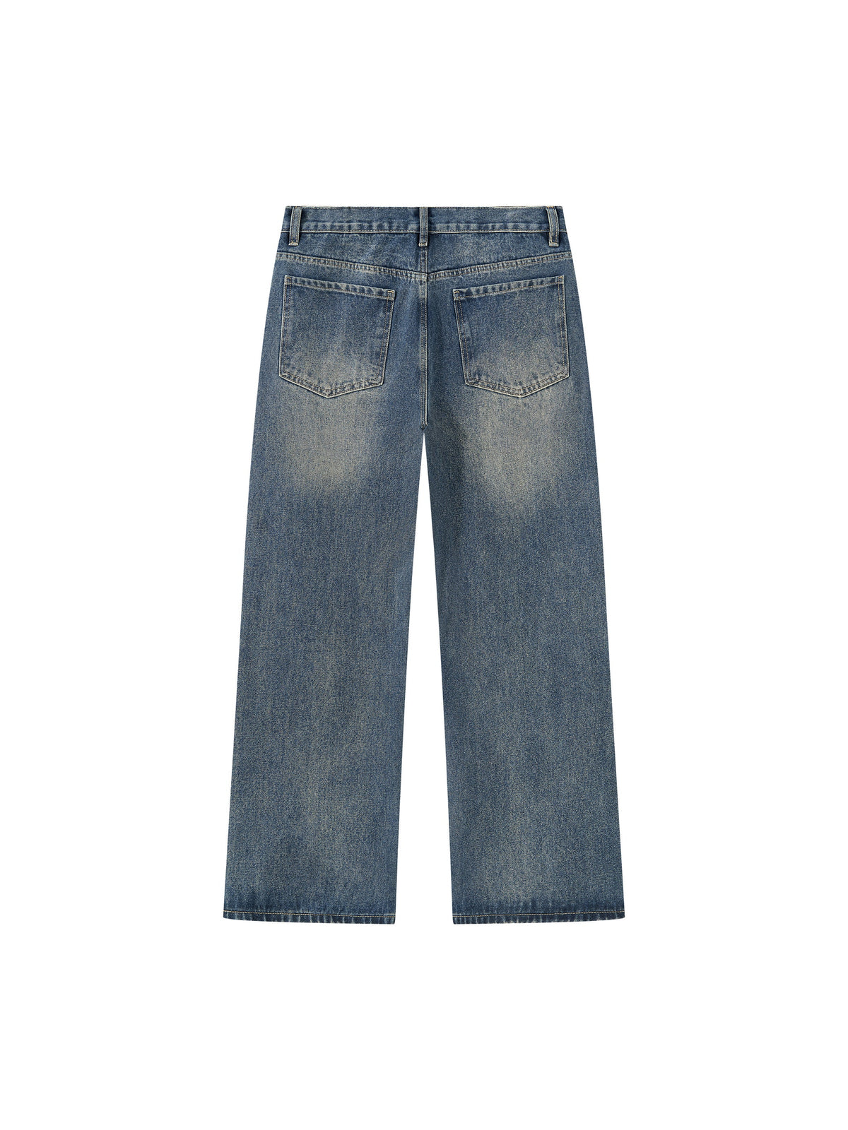 Men’s Vintage Wash Straight Leg Denim Jeans