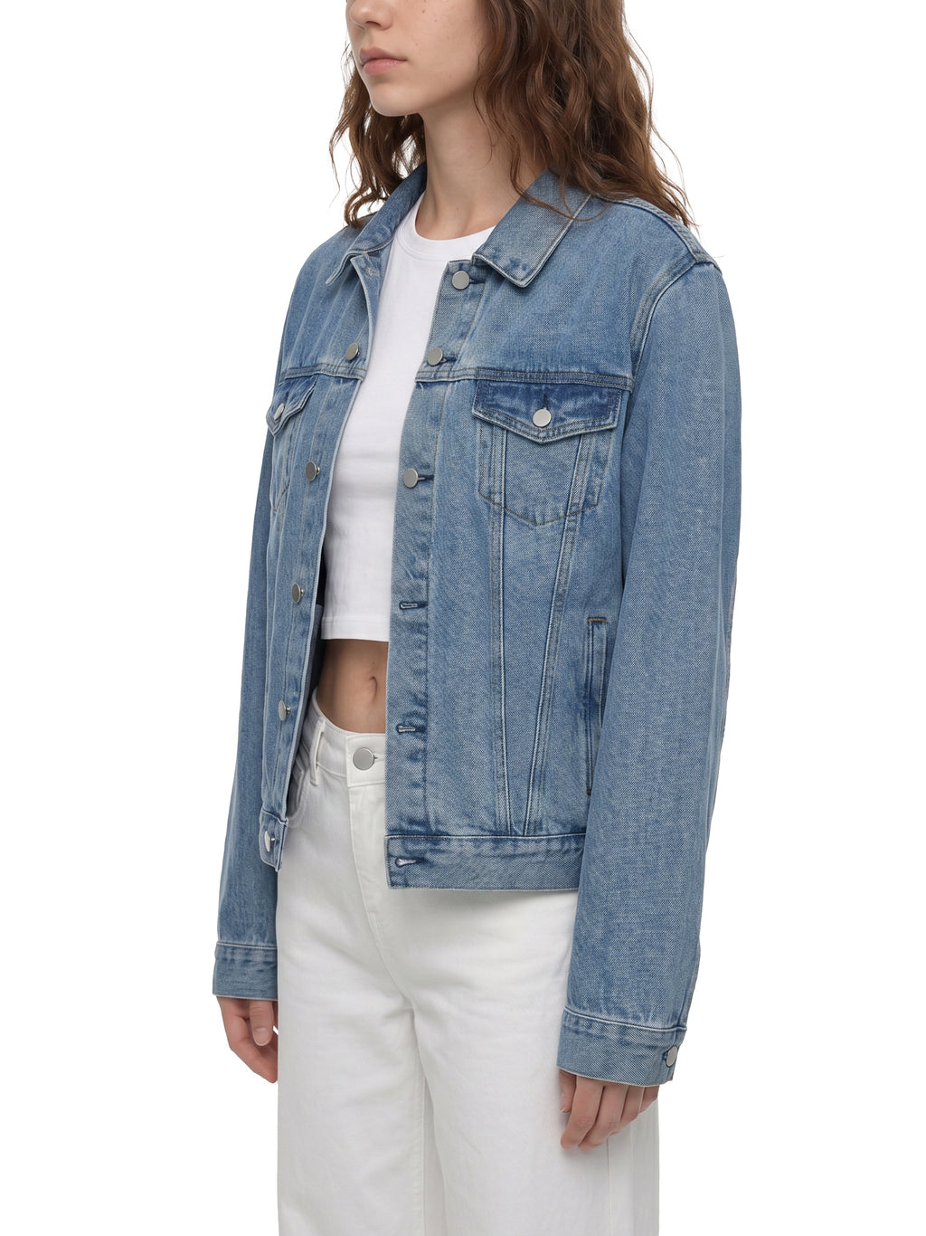 Unisex Vintage Wash Denim Jacket