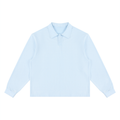 Unisex Loose Long Sleeve Polo Shirt