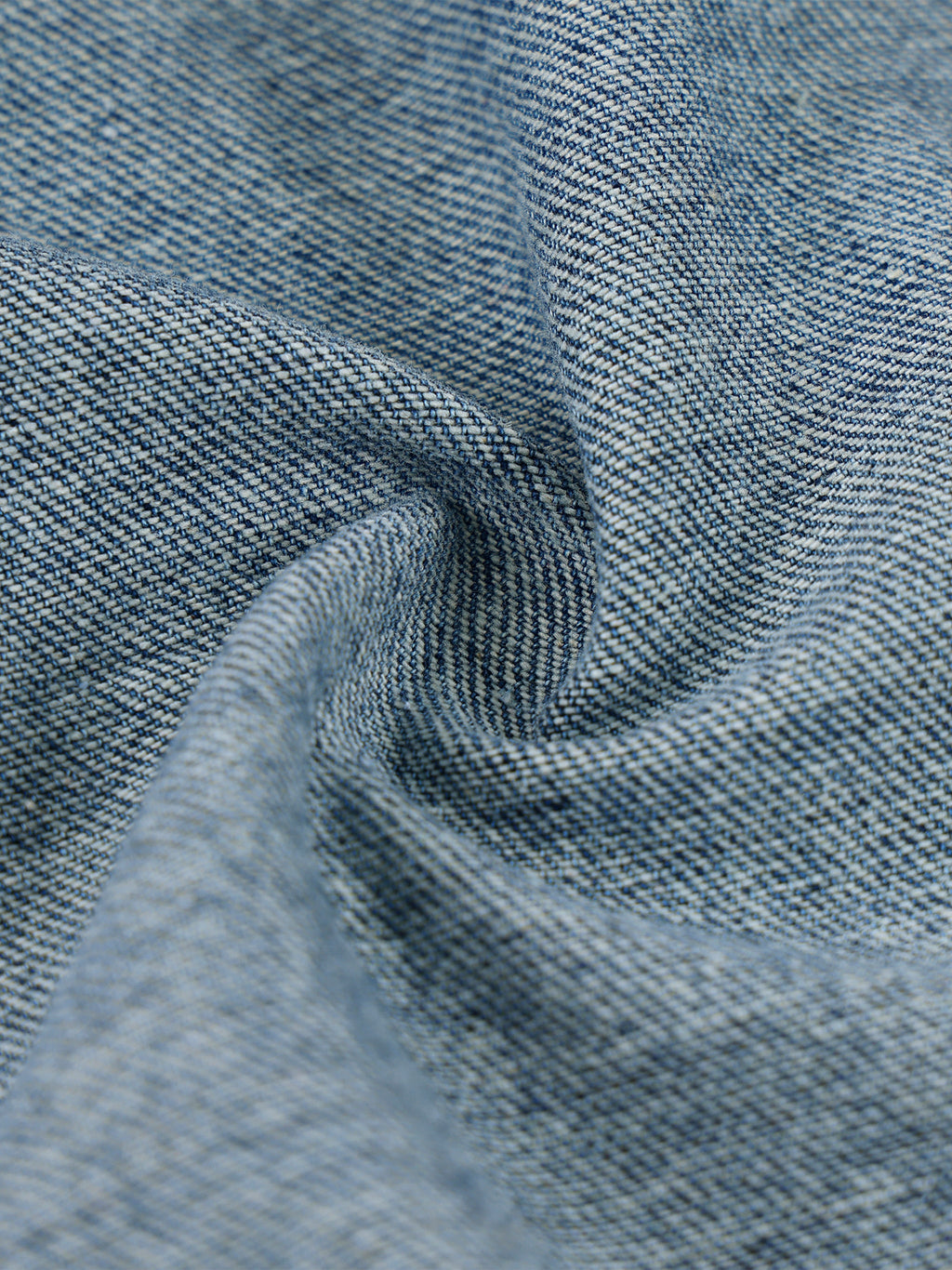 Unisex Vintage Washed Full-Zip Denim Shirt