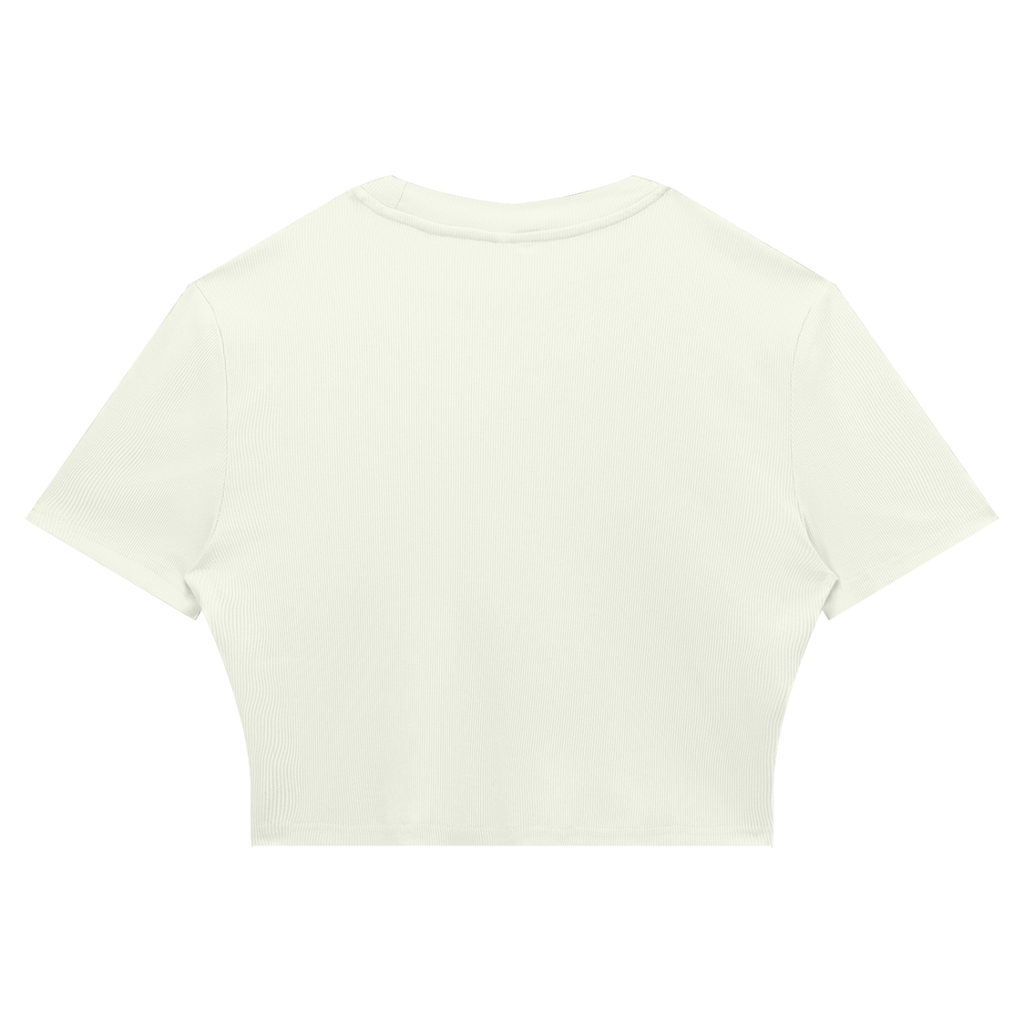 Women's Slim Ribbed Crop T-Shirt