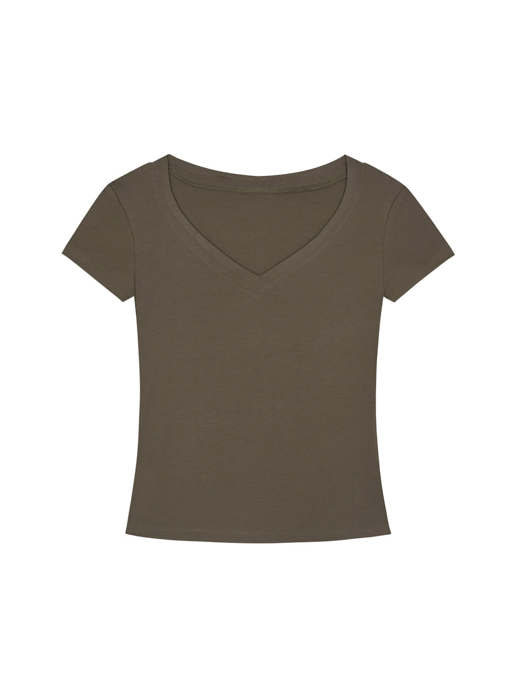 Women’s Tencel Slim Fit V-Neck T-Shirt