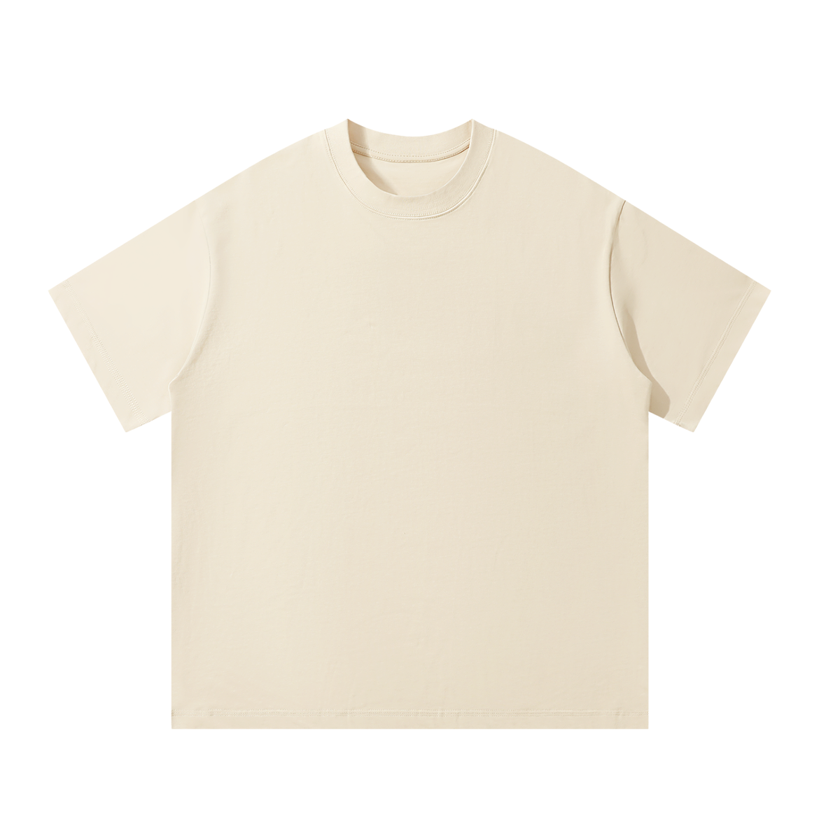 Mild Apricot Unisex Oversized Cotton T-Shirt front view