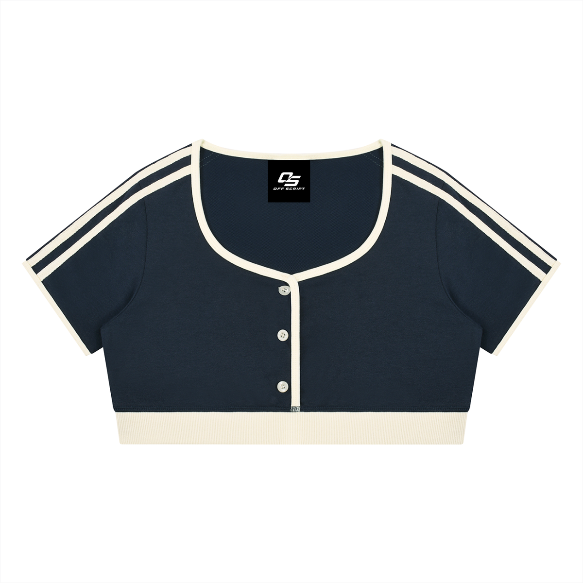 Women’s Color Block Crop T-Shirt